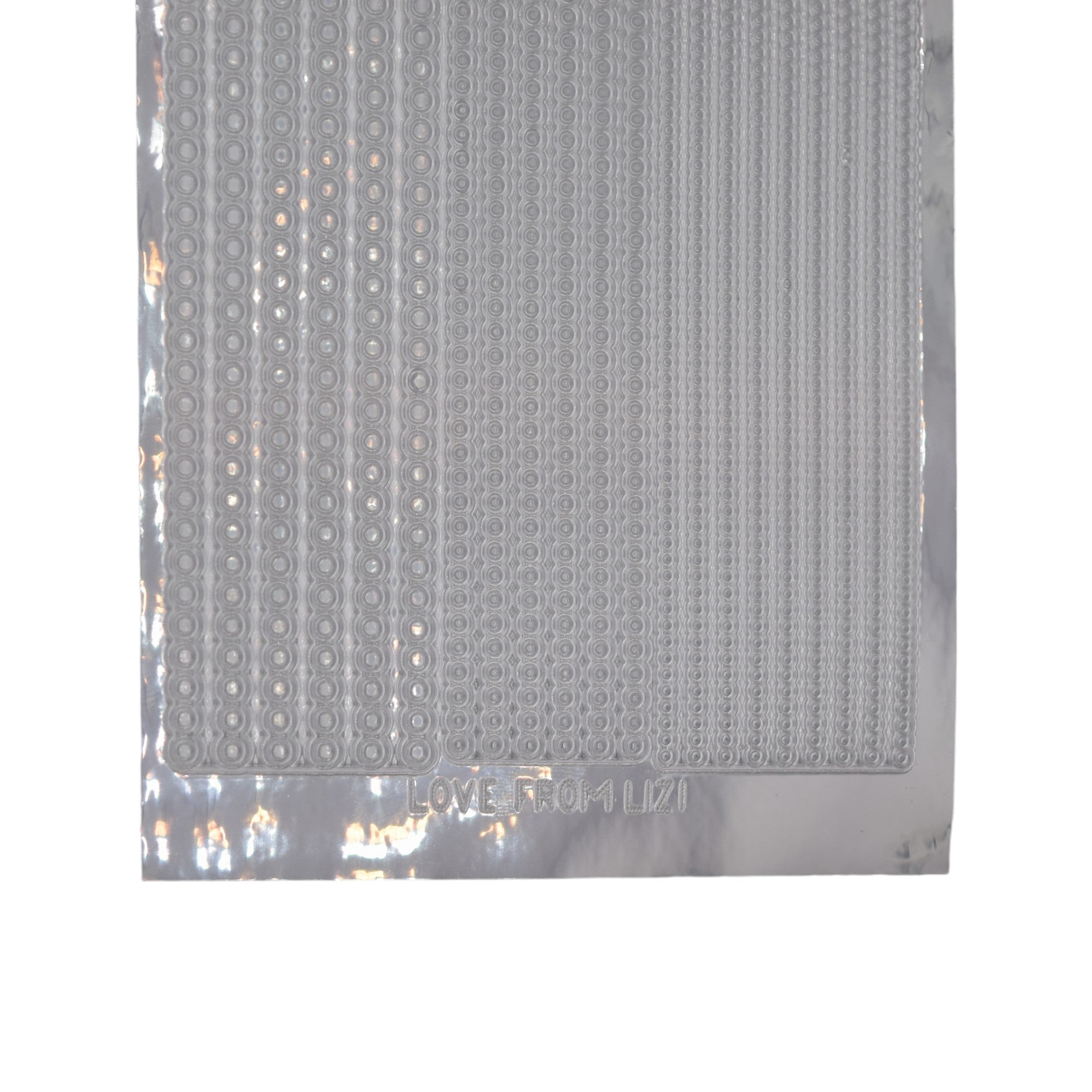 Bubble Silver Mirror Peel-Off Stickers